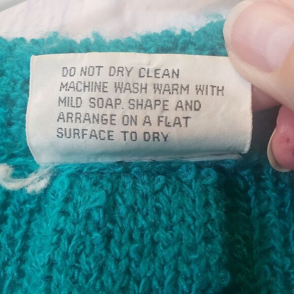 VINTAGE THE ITALIAN MOB Open Front Popcorn Knit Cardigan Sweater - Picture 5 of 8